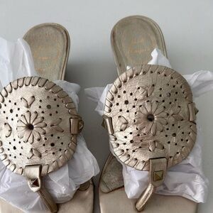 Jack Rodgers wooden heel wedge sandal